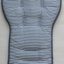 Colchoneta para "Valco Baby " , Tela de rayas de color gris
