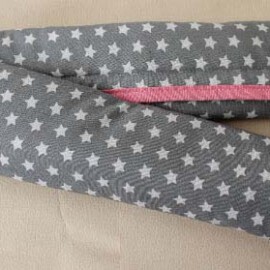 Protector para barra de seguridad ,Tela de color gris con estrellas