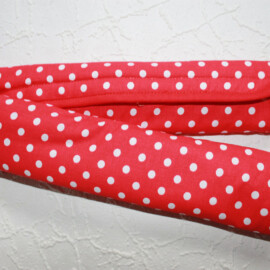 Protector para barra de seguridad , rojo con lunares