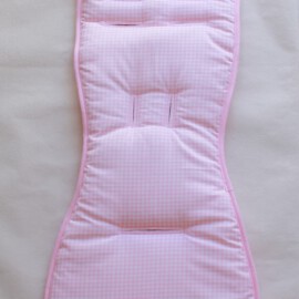 Colchoneta para “Babyzen YoYo” , Tela de cuadros Vichy de color pink