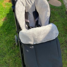 Saco para silla de paseo "Cybex" , Tela impermeable de color negro