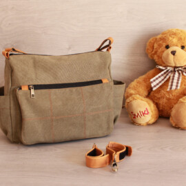 Bolsa de cochecito grande con mucho espacio, bolsa de cochecito de paseo, Organizador con bandolera
