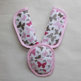 Cubre cinturones con almohadilla para hebilla, Mariposas