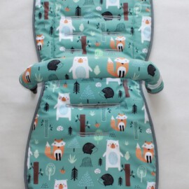 Conjunto a juego para  "Joie", ble de color mint , Animales del Bosque