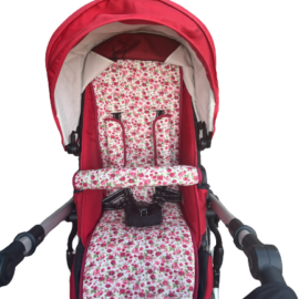 Conjunto a juego para  "Britax", búhos de color gris / rosa (Copy)