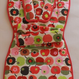 Conjunto a juego para  "Joie", manzanas de  color rojo/verde