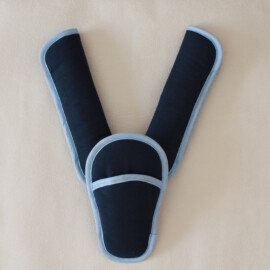 Cubre cinturones y almohadilla para hebilla, azul oscuro