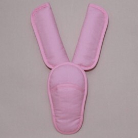 Cubre cinturones y almohadilla para hebilla, rosa liso