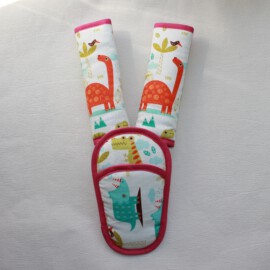 Cubre cinturones y almohadilla para hebilla , dibujos de dinosaurios