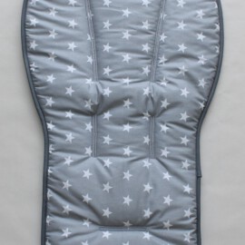 Colchoneta para "Joolz" ,Tela impermeable ,estrellas gris