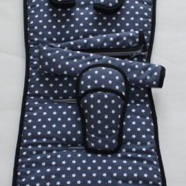 Conjunto a juego para  "Baby Jogger",estrellas gris oscuro