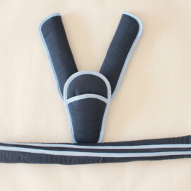 Funda para la barra , cubrecinturones y almohadilla , color azul oscuro