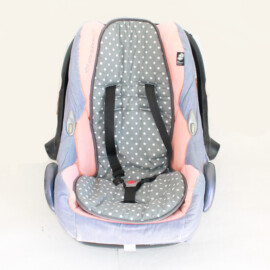 Colchoneta para silla de coche, dibujos de lunaris  gris