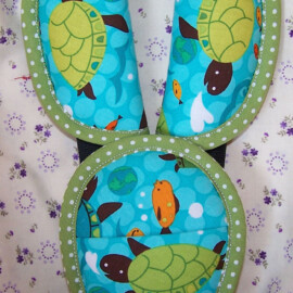 Cubre cinturones para silla de coche, tortugas