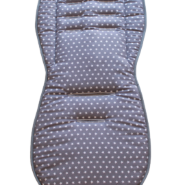Colchoneta para "Joie" ,tela con estrellas de color gris