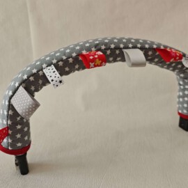 Protector para barra de seguridad ,estrellas sobre fondo gris