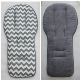 Colchoneta para "Joolz" ,Zig Zag  gris / blanco