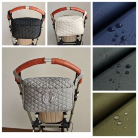 Tela impermeable !Bolsa acolchada para cochecitos de bebe