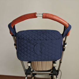 Tela impermeable !Bolsa acolchada para cochecito, ¡se adapta a todos los cochecitos! azul oscuro