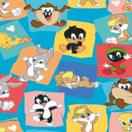 Tela con dibujos de Disney Looney Tunes